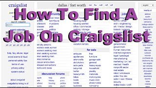 How To Find Craigslist Chicago Jobs: Chicago Job Application